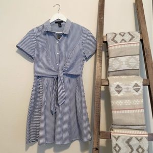Striped Short Sleeve Dress